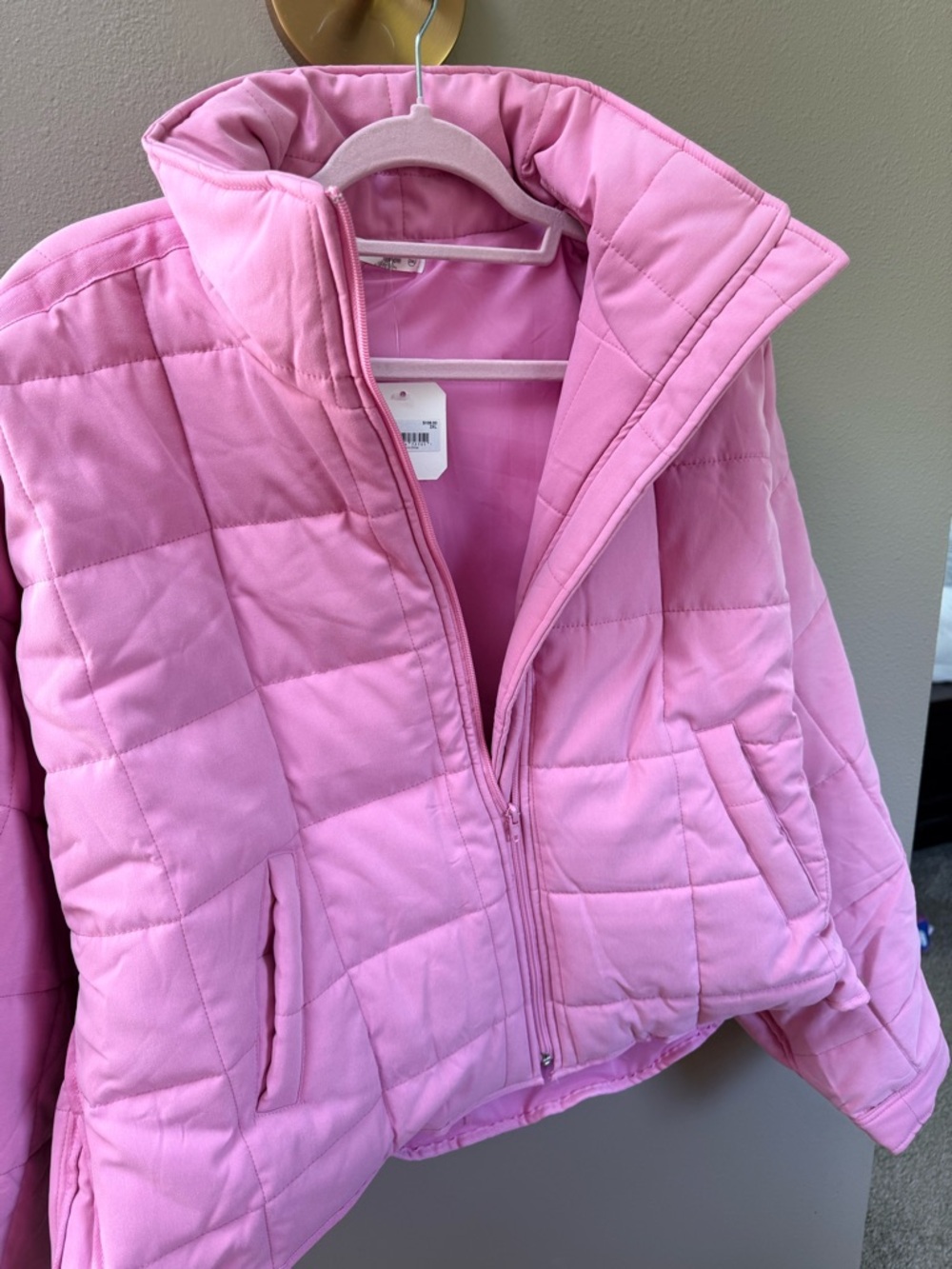 Altard State- PINK Quilted Puff Jacket- 2XL- NEW - Picture 5 of 6